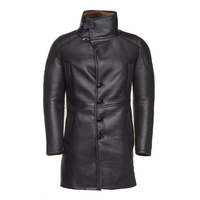 Manteau long en peau de mouton véritable noir pour femme, col en fourrure de renard, respirant, imperméable, séchage rapide, chauffant, tricoté – Nouveauté OEM très prisée