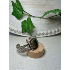 Bracelet manchette Tillie John Fashion en Black Jack et argent sterling - Product Image 2