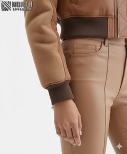 Nouvelles vestes en cuir pour femmes respirantes pour l'hiver, haute qualité, design de mode personnalisable, service OEM - Product Image 3
