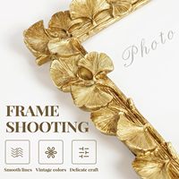 Cadre photo en métal de style or antique ajoute une touche d'histoire à votre décoration Pièce tendance pour l'affichage de photos intemporelles Premium floral