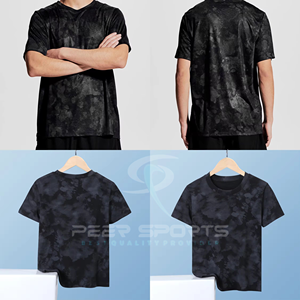 เสื้อยืดโอเวอร์ไซส์ทรงครอปสำหรับผู้ชาย คุณภาพสูง ผ้าฝ้าย 100% สไตล์วินเทจ ย้อมสีซีดแบบซันเฟด ล้างสีแบบแอซิด น้ำหนักผ้า 220 กรัม สีพื้น - Product Image 2