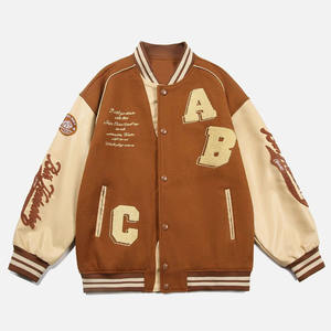 2025 meilleure qualité fabricant de veste universitaire Logo personnalisé et couleur hommes prix de gros veste universitaire - Product Image 6