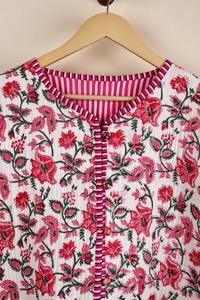 Chaqueta de algodón Kantha hecha a mano, ropa de mujer Abrigo acolchado Reversible, Kimono indio impreso a mano Vintage Boho chaleco, Navidad - Product Image 3