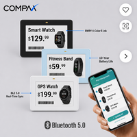 Étiquette électronique de rayonnage (ESL) COMPAX 4,2 pouces BLE WiFi IP65, étiquette E-Paper 4 couleurs pour centre commercial et magasin de détail en intérieur