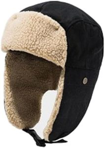 A prueba de viento invierno bombardero orejeras trampero sombreros cálido gorro de nieve gorras gruesas para hombres y mujeres - Product Image 2