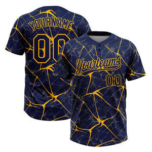 Camisetas de Béisbol y Sóftbol Personalizadas con Sublimación, Dos Botones, Bordado Personalizado con Nombre y Números, Malla Transpirable, Manga Corta - Product Image 5