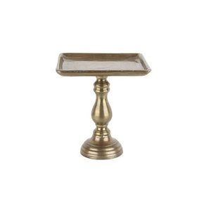 Support à gâteau en laiton antique de haute qualité avec une esthétique d'inspiration antique conçue pour se fondre parfaitement avec un décor vintage - Product Image 3