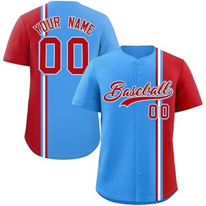 Maillot de baseball rétro en gros, uni, en maille respirante, col en V, logo imprimé par sublimation, nom, taille plus disponible - Product Image 5