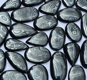 Natural Psilomelane Cabochon Hand-Polished Loose Gemstone for Designer Jewelry Making Best Material Collections - Product Image 2