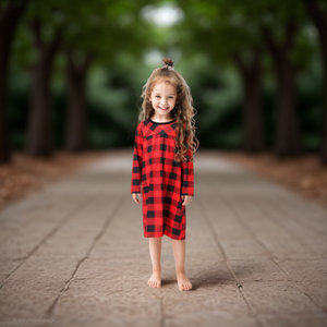 D0901TA01 vente en gros de pyjamas à manches longues pour femmes style de noël vêtements de nuit pour la famille combinaison pour bébé mode féminine - Product Image 6