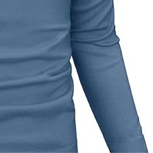 Nuevo 2025, venta al por mayor, suéter de poliéster de alta calidad de Color sólido, suéteres gruesos de primavera con cuello redondo para hombres - Product Image 5