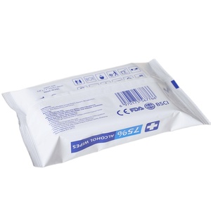 Uniquality Lingettes alcoolisées à 75 %, 50 pièces, fournitures de nettoyage antibactériennes médicales pour adultes - Product Image 4