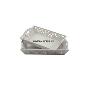 Bandeja de chocolate de madera de lavado blanco Bandeja de chocolate hecha a mano de calidad premium Bandeja de chocolate de madera de lujo con estilo clásico - Product Image 1