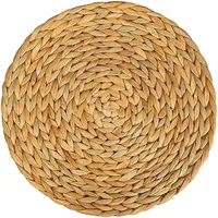 Matériau naturel en osier paille jonc de mer napperon vaisselle décoration de mariage en gros chargeur assiettes sous-verres maison restaurants