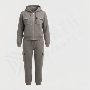 Conjunto Deportivo Elegante de Dos Piezas para Mujer, Ropa Deportiva con Sudadera con Capucha, Ropa Deportiva de Primera Calidad para Gimnasio - Product Image 1