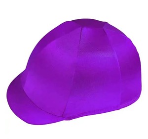 ผ้าคลุมหมวกกันน็อคสำหรับกีฬาขี่ม้ากลางแจ้ง สีพื้น ขายส่ง ผลิตจากผ้าโพลีเอสเตอร์และไนลอน - Product Image 6