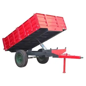 Quality Agricultural Tractor Trailer And Small Farm Garden Dump Hydraulic Trailer in France