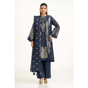 Conjunto de Traje Jacquard Teñido para Mujer IUSTKSD-1215, 3 Piezas, Atuendo Elegante - Product Image 2