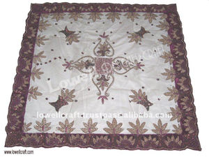 ผ้าคลุมโต๊ะผ้าโปร่งบางหรูหราพร้อมผ้ากำมะหยี่ปักลายเรขาคณิตผ้าปูโต๊ะหรูหราปรับแต่งได้สำหรับวันหยุดเทศกาลอีดและการตกแต่งในชีวิตประจำวัน - Product Image 2