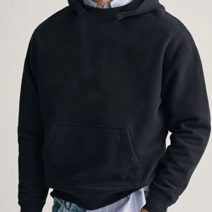 Sudadera con Capucha Extra Grande Personalizable para Hombre, de Algodón/Poliéster, 340g, Felpa Francesa Transpirable, Diseño con Cierre, Estampado Térmico, Color Sólido - Product Image 3