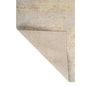 Alfombra Entropy Ivory de Lana y Seda Anudada a Mano AKWS-13052 con Patrón Abstracto para Uso Doméstico - Product Image 5