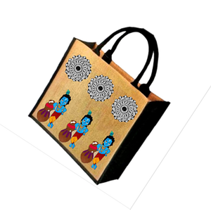 Custom Tote <b>Bag</b> Fashionable Jute <b>Bags</b> Padded <b>Cord</b> Handle with Printing Cheap Price High Quality Product Made in India - Product Image 4