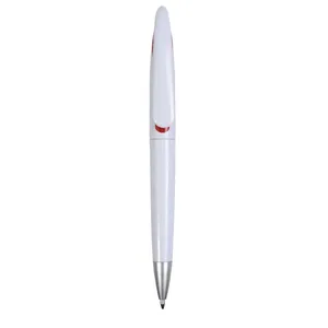 Marcadores Promocionales Personalizados con Bolígrafo de Cuerpo Blanco y Cierre a Presión - Product Image 3