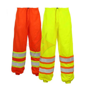 Pantalones de Peto Impermeables ANSI Clase 1 Hechos a Medida con Logotipo Personalizado, Ropa de Trabajo de Seguridad Industrial Fluorescente de Alta Visibilidad - Product Image 2