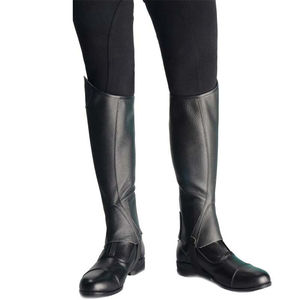 Demi-chaps personnalisés pour hommes et femmes Chaps d'équitation en cuir élastique de haute qualité - Product Image 2