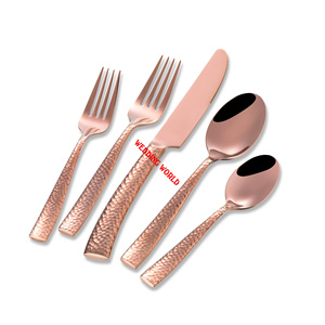 Cubiertos de metal con acabado de cobre Cubiertos de diseñador al por mayor con estilo clásico Cubiertos de metal hechos a mano con estilo clásico - Product Image 1