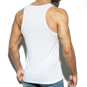Camiseta sin mangas deportiva de algodón 100% para hombre, de secado rápido y alta calidad, para entrenamiento de verano, tejido de punto, personalizable, servicios OEM - Product Image 3