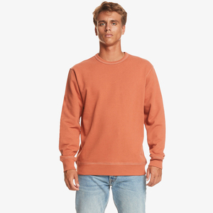 Otoño Invierno hombres 100% algodón suelto polar forrado Sudadera con capucha nueva moda sólido Streetwear sudadera cuello redondo hombres sudadera - Product Image 2