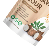 Tapioca nutrition sac d'emballage alimentaire huit côtés joint sous vide étanche à l'humidité dégradable composite auto-obturant sac