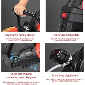 Sierra Circular Eléctrica de Alta Potencia de 16 Pulgadas para Concreto, 8980W/9500W, Sistema de Corte en Húmedo con 2 Cuchillas, Profundidad Máxima de Corte de 11.4 Pulgadas para Piedra - Product Image 3