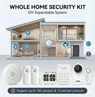 Sistema de Alarma GSM WiFi Inteligente Tuya, Kit de Seguridad Inalámbrico para el Hogar de 433MHz con Marcación Automática y Notificaciones Push en la Aplicación