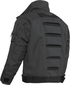 Stylish Cordura <b>Canvas</b> <b>Jacket</b> for <b>Men</b>-Comfortable Fit Durable Fabric Waterproof & Breathable Front Logo - Product Image 5