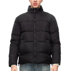 Custom Detachable <b>Hooded</b> Oversized <b>Black</b> Warm Bubble Men's <b>Jackets</b> Feather Padded Puffy Winter Coat Men Down Puffer <b>Jackets</b> - Product Image 2