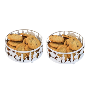 Plateau à chocolat de service de forme ronde ensemble de trois plateaux à chocolats islamiques en métal poli doré pour les meilleures ventes - Product Image 2