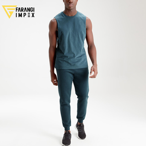 Personnalisé hommes coton sans manches gilet débardeurs Fitness musculation Fitness vêtements de sport col rond haut pour hommes Sublimation couleur - Product Image 3