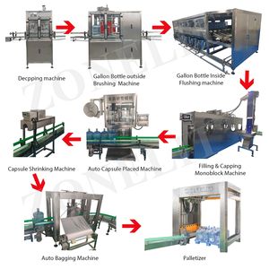 Machine de remplissage de liquide linéaire 2 en 1 semi-automatique 2 buses de <span class=keywords><strong>plongée</strong></span> Gallons et machine de capsulage - Product Image 6