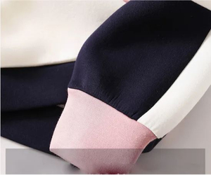 Algodón mezclado al por mayor personalizado cuello redondo Mujer sudadera pulóver sudadera de gran tamaño sudadera unisex en blanco - Product Image 5