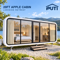 Conteneur de couchage Apple Cabin de 20 et 40 pieds, maison modulaire préfabriquée, entrepôt écologique portable