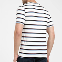 Camiseta de Algodón Orgánico Tejida, Personalizada OEM, Talla Grande, Fabricante de Camisetas para Hombre, Manga Corta, Diseño en Blanco, Alta Calidad, 180 GSM, Bangladesh