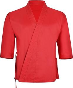 Top Trending Professional Wholesale Your Own LOGO Venta caliente Color rojo Trajes de Karate sólidos Transpirable Etiqueta privada Trajes de karate - Product Image 5