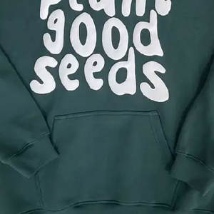 เสื้อสเวตเตอร์ผ้าฝ้ายสำหรับผู้ชายเสื้อมีฮู้ดพิมพ์ลายพัฟทำโลโก้ได้ทั้งชายและหญิง - Product Image 5