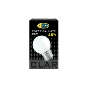 Ampoule incandescente sphérique mate transparente E27 25W - Product Image 2