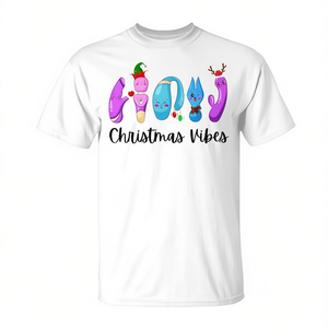 Maglietta Natalizia Audace con Vibrazioni Natalizie Frivole, Humor per Adulti per Campagne Promozionali - Product Image 3
