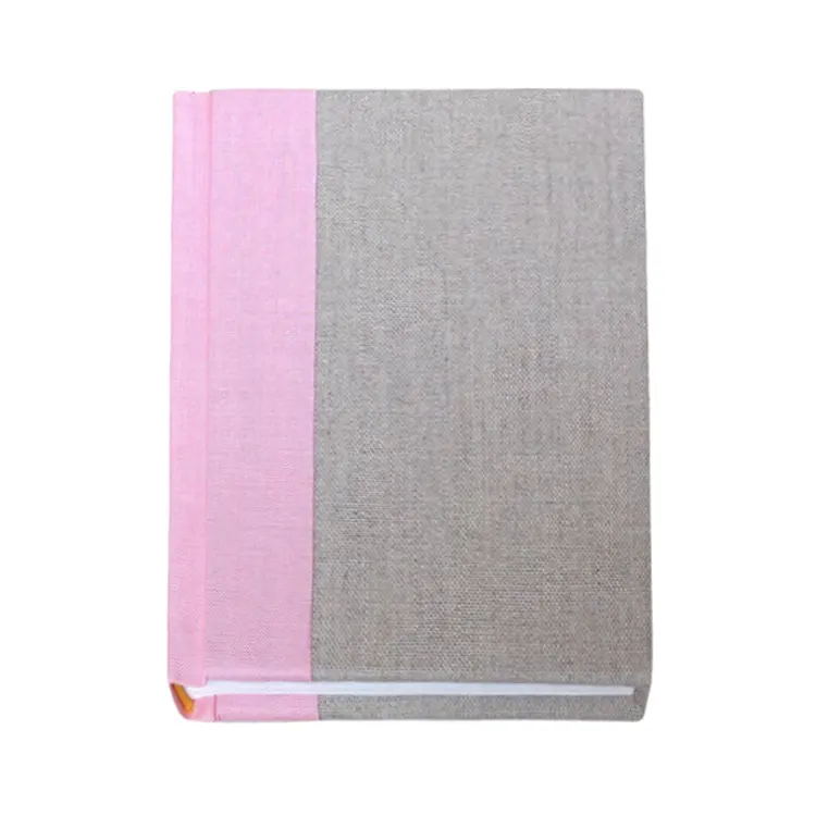 Buku sampul keras jurnal menulis sesuai pesanan buku sketsa kustom buku catatan kosong berjajar bordir