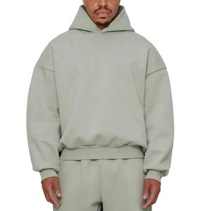 Sudaderas con capucha de gran tamaño con estampado personalizado de tela suave superventas de talla grande 100% de algodón sudaderas con capucha y sudaderas con capucha para hombre - Product Image 1