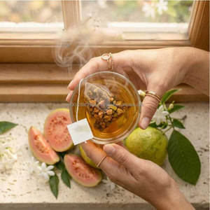 Guava Leaf Vegan Organic <b>Tea</b> Herbal Pyramid Bag Eco Biodegradable Natural Detox Antioxidant <b>Slimming</b> Caffeine Free 30 Count - Product Image 4